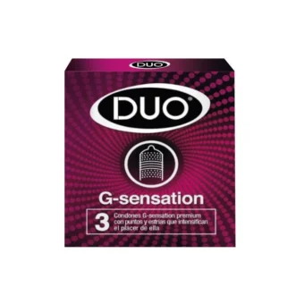 PRESERVATIVO DUO G SENTATION - CAJA X 3 UNIDADES