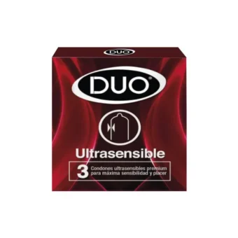 PRESERVATIVO DUO ULTRASENCIBLE - CAJA X 3 UNIDADES