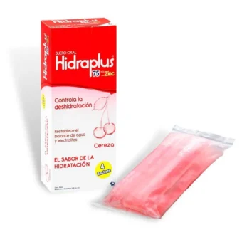 HIDRAPLUS 75 ZINC CEREZA 100 ML - X 4 SACHETS