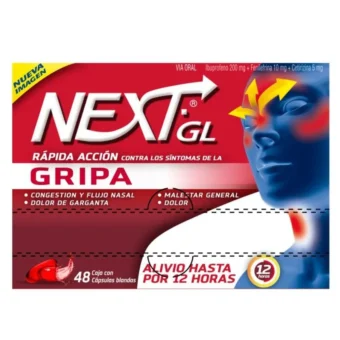 NEXT GRIPA - CAJA X 8 CAPSULAS BLANDAS