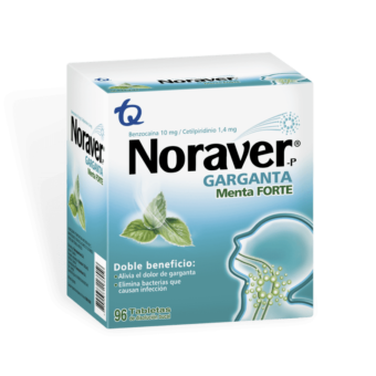 NORAVER GARGANTA MENTA FORTE -  BLISTER X 6 TABLETAS