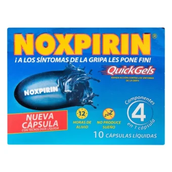 NOXPIRIN QUICKGELS - CAJA X 10 CAPSULAS BLANDAS