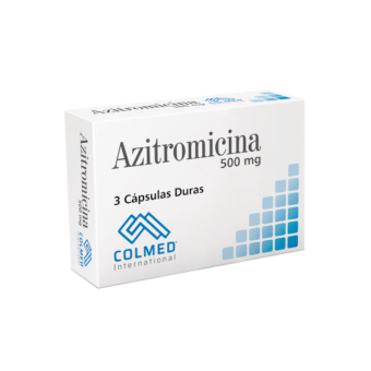 AZITROMICINA 500 MG - CAJA X 3 CAPSULAS  (COLMED)