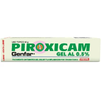 PIROXICAM 0,5% GEL TOPICO - TUBO X 40GR (GENFAR) - Image 2