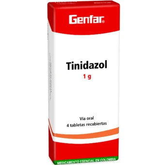 TINIDAZOL 1G - CAJA X 4 TABLETAS (GENFAR)