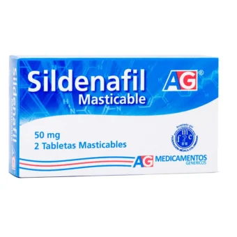 SILDENAFIL MASTICABLE 50MG CAJA X 2 TABLETAS (AG)