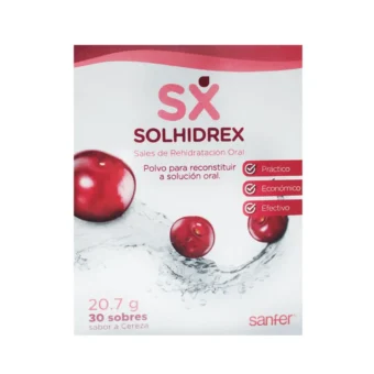 SOLHIDREX - SUERO CEREZA - X 1 SOBRE 20.7GR (SANFER)