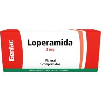LOPERAMIDA 2MG - CAJA X 6 TABLETAS (GENFAR)