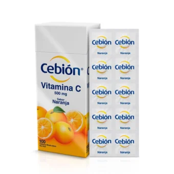 VITAMINA C 500 - NARANJA - BLISTER X 10 TABLETAS MASTICABLES (CEBION)