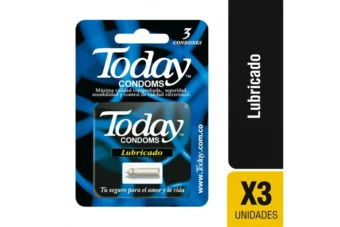 PRESERVATIVOS - TODAY LUBRICADO - CAJA X 3 UNIDADES